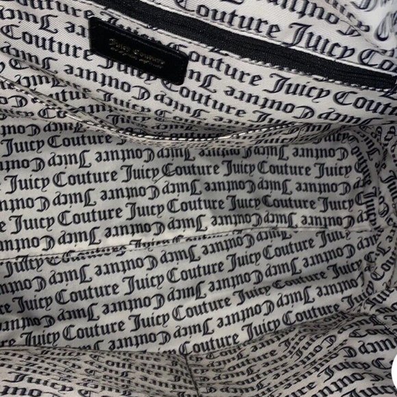NEW! NWT JUICY COUTURE Snow Bunny Large Puffy Weekender Bag Black Licori… - Picture 6 of 6